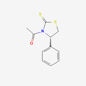molecular formula C11H11NOS2 B2887640 (S)-1-(4-苯基-2-硫代噻唑烷-3-基)乙烷-1-酮 CAS No. 1519060-84-4