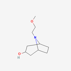 molecular formula C10H19NO2 B2887647 (1R,5S)-8-(2-methoxyethyl)-8-azabicyclo[3.2.1]octan-3-ol CAS No. 1267874-74-7