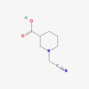 molecular formula C8H12N2O2 B2887650 1-(氰基甲基)哌啶-3-羧酸 CAS No. 1156272-61-5
