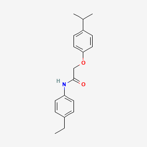 molecular formula C19H23NO2 B2887651 N-(4-ethylphenyl)-2-[4-(propan-2-yl)phenoxy]acetamide CAS No. 303991-19-7