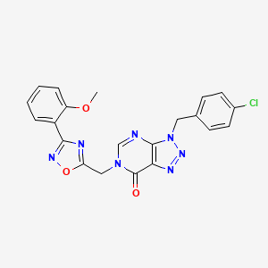 3-(4-chlorobenzyl)-6-((3-(2-methoxyphenyl)-1,2,4-oxadiazol-5-yl)methyl)-3H-[1,2,3]triazolo[4,5-d]pyrimidin-7(6H)-one
