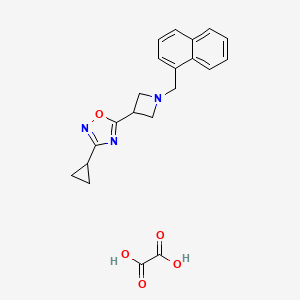 3-Cyclopropyl-5-(1-(naphthalen-1-ylmethyl)azetidin-3-yl)-1,2,4-oxadiazole oxalate