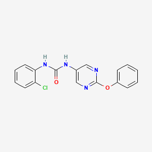 molecular formula C17H13ClN4O2 B2887718 1-(2-氯苯基)-3-(2-苯氧基嘧啶-5-基)脲 CAS No. 1396858-20-0