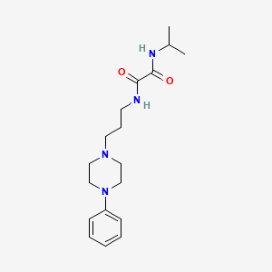 molecular formula C18H28N4O2 B2887742 N1-isopropyl-N2-(3-(4-phenylpiperazin-1-yl)propyl)oxalamide CAS No. 1049520-35-5
