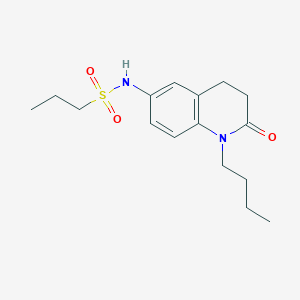 molecular formula C16H24N2O3S B2887744 N-(1-butyl-2-oxo-1,2,3,4-tetrahydroquinolin-6-yl)propane-1-sulfonamide CAS No. 950464-75-2