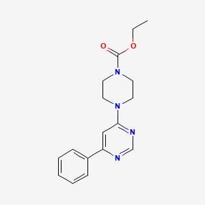 molecular formula C17H20N4O2 B2887805 Ethyl 4-(6-phenylpyrimidin-4-yl)piperazine-1-carboxylate CAS No. 1203112-84-8