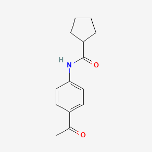 N-(4-acetylphenyl)cyclopentanecarboxamide