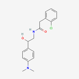 2-(2-chlorophenyl)-N-(2-(4-(dimethylamino)phenyl)-2-hydroxyethyl)acetamide