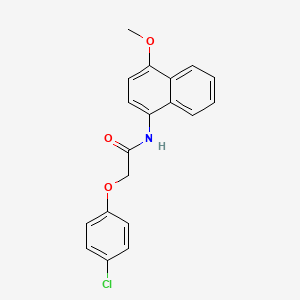 2-(4-chlorophenoxy)-N-(4-methoxynaphthalen-1-yl)acetamide