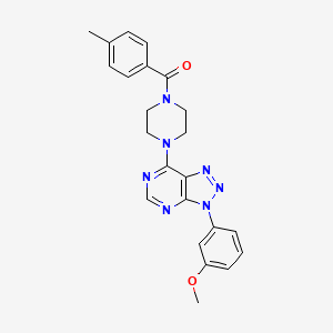 (4-(3-(3-methoxyphenyl)-3H-[1,2,3]triazolo[4,5-d]pyrimidin-7-yl)piperazin-1-yl)(p-tolyl)methanone