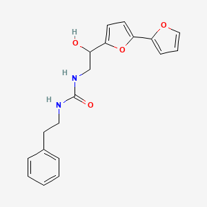3-(2-{[2,2'-Bifuran]-5-yl}-2-hydroxyethyl)-1-(2-phenylethyl)urea