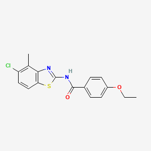 molecular formula C17H15ClN2O2S B2887887 N-(5-chloro-4-methyl-1,3-benzothiazol-2-yl)-4-ethoxybenzamide CAS No. 912770-86-6