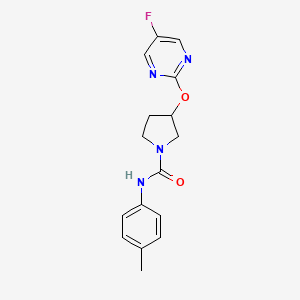3-((5-fluoropyrimidin-2-yl)oxy)-N-(p-tolyl)pyrrolidine-1-carboxamide