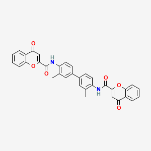 N-[2-methyl-4-[3-methyl-4-[(4-oxochromene-2-carbonyl)amino]phenyl]phenyl]-4-oxochromene-2-carboxamide
