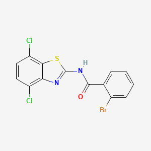 2-bromo-N-(4,7-dichloro-1,3-benzothiazol-2-yl)benzamide