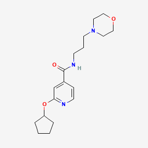2-(cyclopentyloxy)-N-(3-morpholinopropyl)isonicotinamide