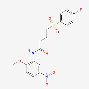 4-((4-fluorophenyl)sulfonyl)-N-(2-methoxy-5-nitrophenyl)butanamide