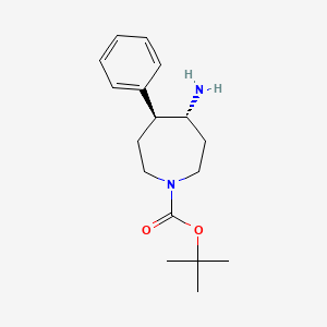 Tert-butyl (4R,5S)-4-amino-5-phenylazepane-1-carboxylate