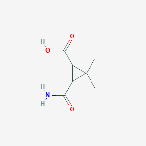 3-Carbamoyl-2,2-dimethylcyclopropanecarboxylic acid