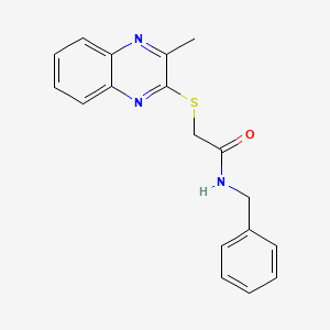 N-benzyl-2-((3-methylquinoxalin-2-yl)thio)acetamide
