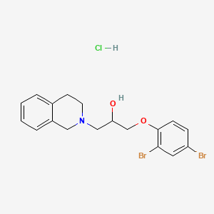 1-(2,4-dibromophenoxy)-3-(3,4-dihydroisoquinolin-2(1H)-yl)propan-2-ol hydrochloride