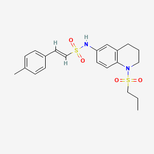 (E)-N-(1-(propylsulfonyl)-1,2,3,4-tetrahydroquinolin-6-yl)-2-(p-tolyl)ethenesulfonamide