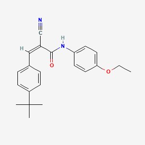 (Z)-3-(4-Tert-butylphenyl)-2-cyano-N-(4-ethoxyphenyl)prop-2-enamide