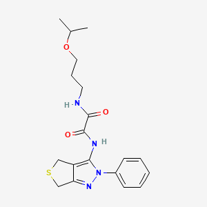 N'-(2-phenyl-4,6-dihydrothieno[3,4-c]pyrazol-3-yl)-N-(3-propan-2-yloxypropyl)oxamide