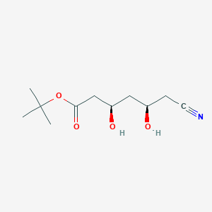 molecular formula C11H19NO4 B028880 (3R,5R)-6-Cyano-3,5-dihydroxy-hexanoic acid tert-butyl ester CAS No. 125971-93-9
