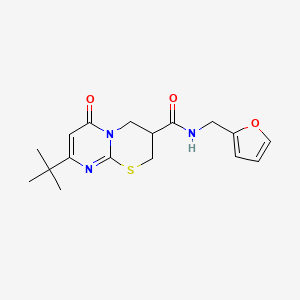 8-(tert-butyl)-N-(furan-2-ylmethyl)-6-oxo-2,3,4,6-tetrahydropyrimido[2,1-b][1,3]thiazine-3-carboxamide