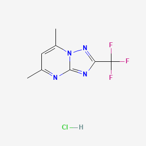 5,7-Dimethyl-2-(trifluoromethyl)-[1,2,4]triazolo[1,5-a]pyrimidine;hydrochloride