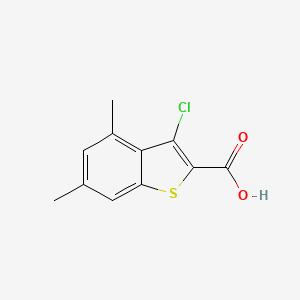 molecular formula C11H9ClO2S B2888002 3-Chloro-4,6-dimethyl-1-benzothiophene-2-carboxylic acid CAS No. 926191-40-4