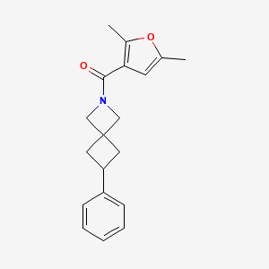 (2,5-Dimethylfuran-3-yl)-(6-phenyl-2-azaspiro[3.3]heptan-2-yl)methanone
