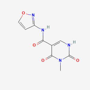 N-(isoxazol-3-yl)-3-methyl-2,4-dioxo-1,2,3,4-tetrahydropyrimidine-5-carboxamide