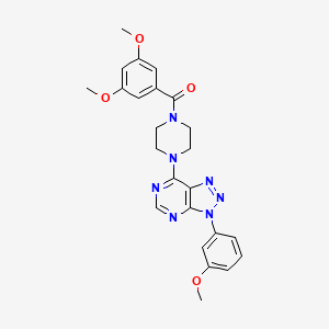 (3,5-dimethoxyphenyl)(4-(3-(3-methoxyphenyl)-3H-[1,2,3]triazolo[4,5-d]pyrimidin-7-yl)piperazin-1-yl)methanone