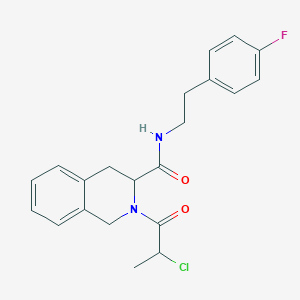 2-(2-Chloropropanoyl)-N-[2-(4-fluorophenyl)ethyl]-3,4-dihydro-1H-isoquinoline-3-carboxamide