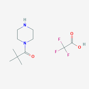 2,2-Dimethyl-1-piperazin-1-ylpropan-1-one;2,2,2-trifluoroacetic acid