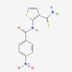N-(3-carbamothioylthiophen-2-yl)-4-nitrobenzamide