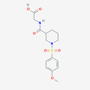 N-({1-[(4-methoxyphenyl)sulfonyl]piperidin-3-yl}carbonyl)glycine