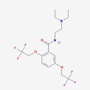 N-[2-(diethylamino)ethyl]-2,5-bis(2,2,2-trifluoroethoxy)benzenecarboxamide