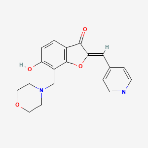 (Z)-6-hydroxy-7-(morpholinomethyl)-2-(pyridin-4-ylmethylene)benzofuran-3(2H)-one