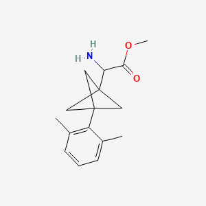 Methyl 2-amino-2-[3-(2,6-dimethylphenyl)-1-bicyclo[1.1.1]pentanyl]acetate