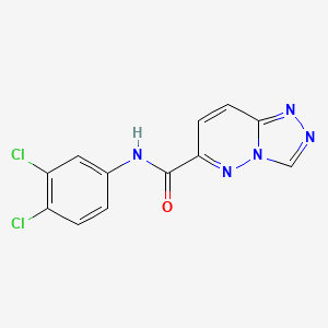 molecular formula C12H7Cl2N5O B2888043 N-(3,4-dichlorophenyl)-[1,2,4]triazolo[4,3-b]pyridazine-6-carboxamide CAS No. 2415456-42-5
