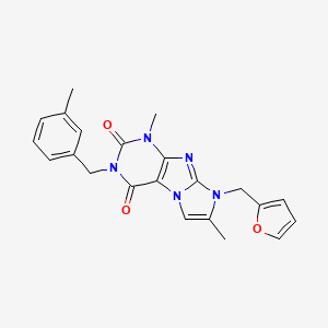 8-(furan-2-ylmethyl)-1,7-dimethyl-3-(3-methylbenzyl)-1H-imidazo[2,1-f]purine-2,4(3H,8H)-dione