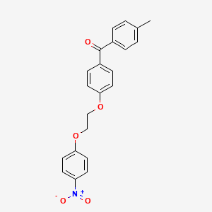 (4-(2-(4-Nitrophenoxy)ethoxy)phenyl)(p-tolyl)methanone