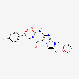 2-[2-(4-Fluorophenyl)-2-oxoethyl]-6-(furan-2-ylmethyl)-4,7-dimethylpurino[7,8-a]imidazole-1,3-dione