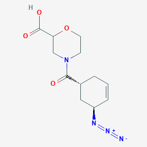4-[(1R,5S)-5-Azidocyclohex-3-ene-1-carbonyl]morpholine-2-carboxylic acid
