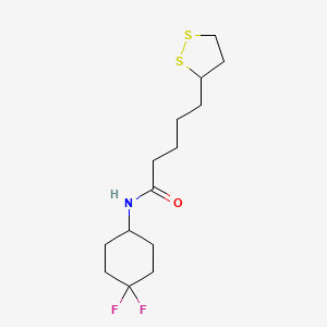 N-(4,4-difluorocyclohexyl)-5-(1,2-dithiolan-3-yl)pentanamide