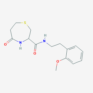 N-(2-methoxyphenethyl)-5-oxo-1,4-thiazepane-3-carboxamide
