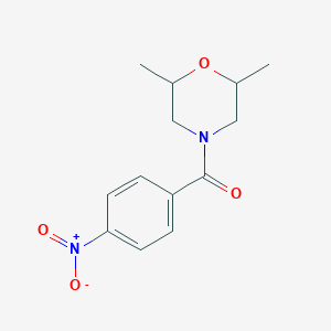 molecular formula C13H16N2O4 B2888119 2,6-Dimethyl-4-(4-nitrobenzoyl)morpholine CAS No. 341013-60-3